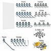 Triton Products 24 In. W x 48 In. H x 1/4 In. D White Polypropylene Pegboard with 36 pc. DuraHook Assortment DB-36WH-KIT